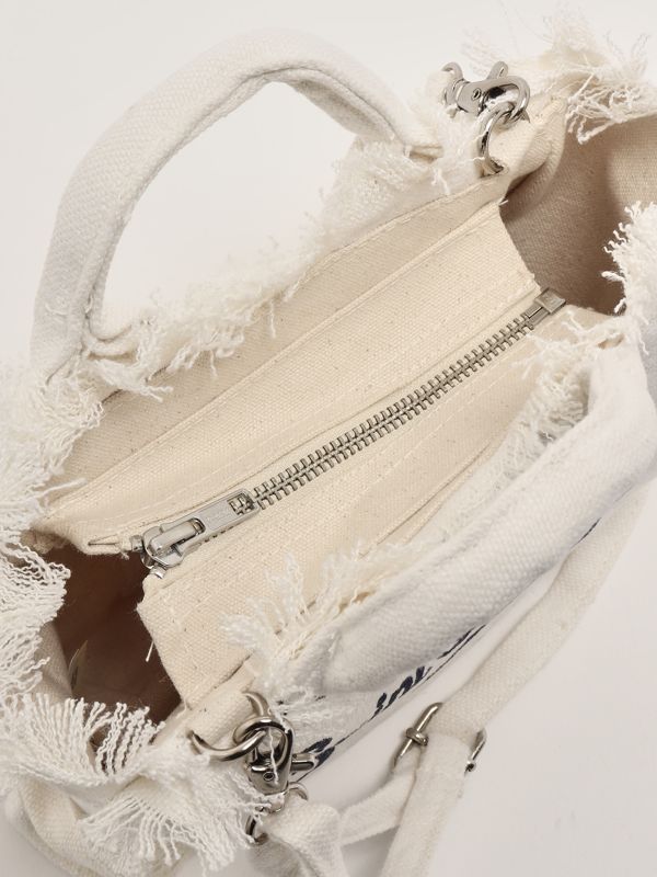 5. Mini sac en lin Vanity pour femme Blanc MC2 Saint Barth vami008