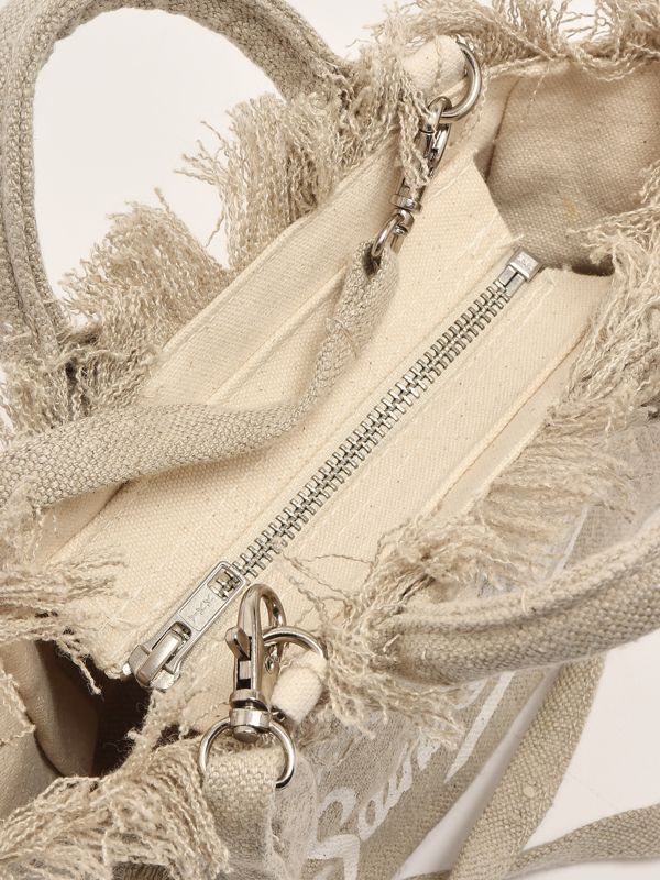 5. Mini sac en lin Vanity pour femme Biege MC2 Saint Barth vami008