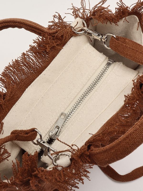 5. Mini sac en lin Vanity pour femme Marron MC2 Saint Barth vami008