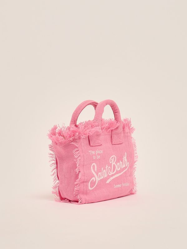 2. Mini sac en lin Vanity pour femme Rose MC2 Saint Barth vami008