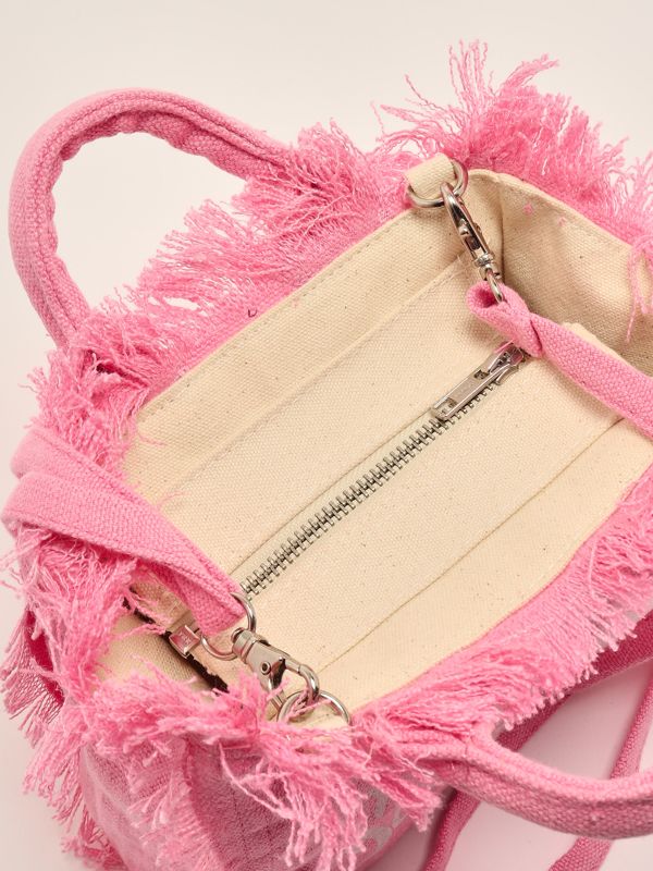 5. Mini sac en lin Vanity pour femme Rose MC2 Saint Barth vami008