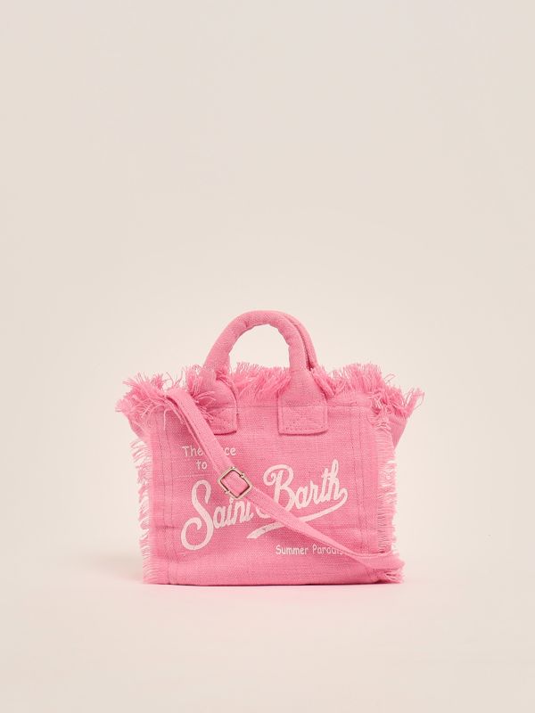3. Mini sac en lin Vanity pour femme Rose MC2 Saint Barth vami008