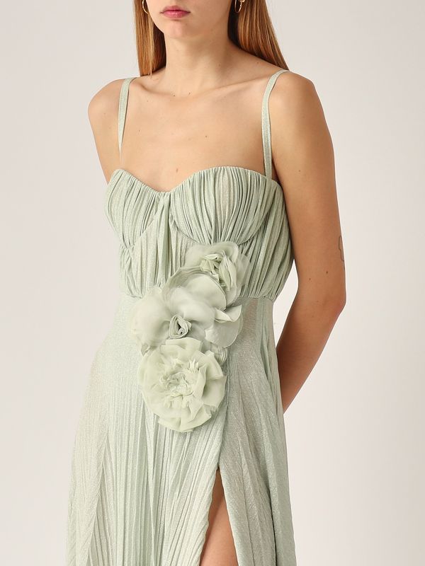 4. Viscose blend stretch lurex dress for women Mint Elisabetta Franchi abr2252e2
