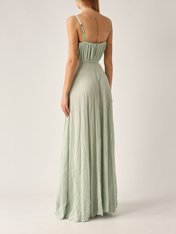 Elisabetta Franchi Viscose blend stretch lurex dress for women - Mint |  Caposerio.com