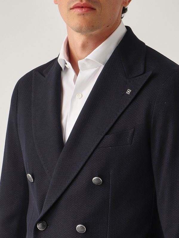 Montecarlo cotton blazer for men 1smj20kpe770151j25e171 Navy