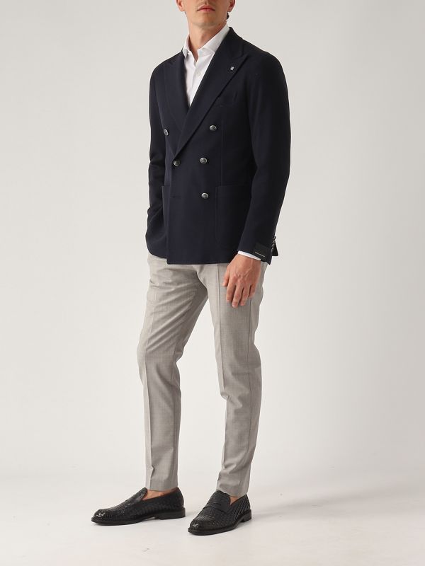 5. Montecarlo cotton blazer for men Navy Tagliatore 1smj20kpe770151j25e171