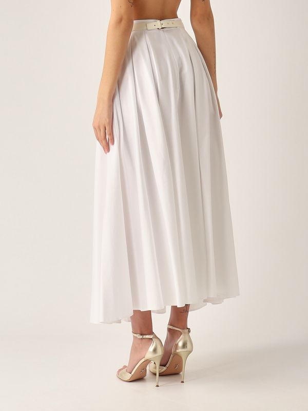 スカート ELISABETTA FRANCHI Woman Skirt White GO042 193 donna-abbigliamento-gonne-