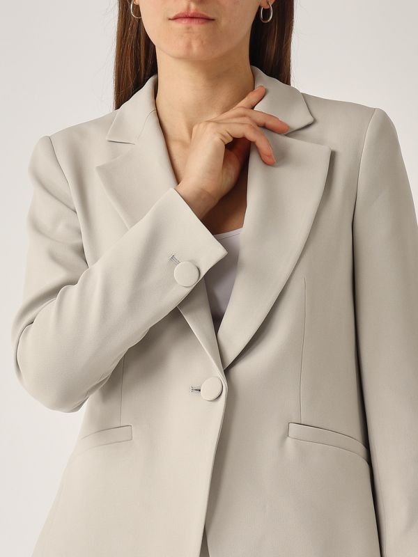 4. Women's viscose blend jacket Grey Mineral Emporio Armani 0ng3ct02013