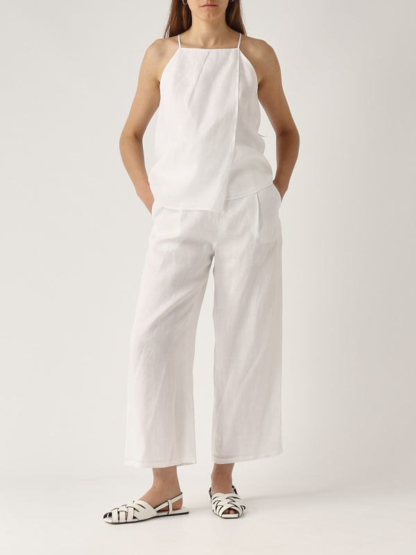 5. Top donna Summer in ramiè Bianco Ottico Max Mara Studio 2516161042600