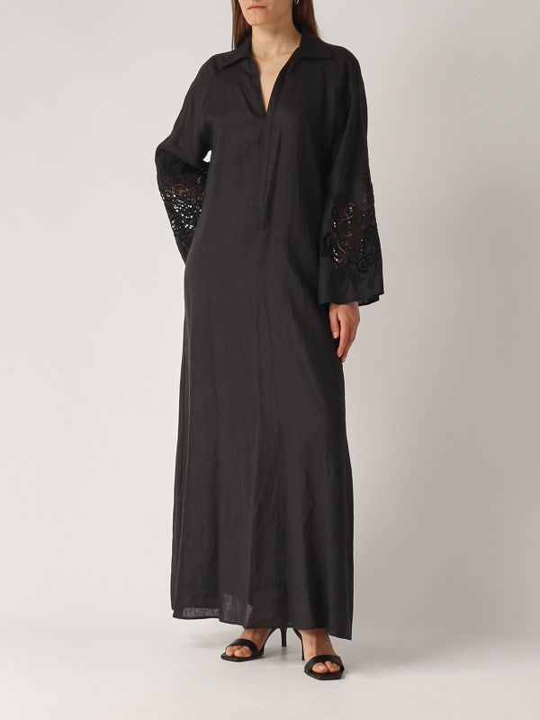ワンピース MAX MARA STUDIO Woman Dress Black 2516221112600 004 Keras women's cotton dress 2516221112600 Black | Caposerio.com