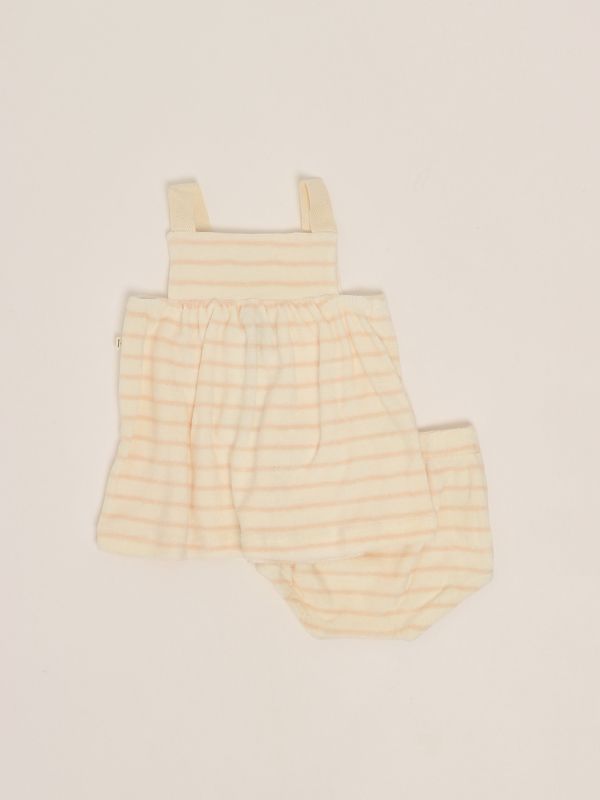 2. Newborn Orleno terry cloth baby suit Nude 1+ in the family 041