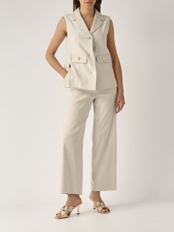 'S Max Mara◆TOBY◆ワイドレッグパンツ S Max Mara Toby Trousers | Neutrals | FARFETCH