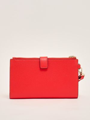 2. Adele women's leather wallet Coral