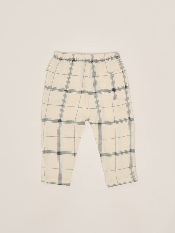 2. Pantalone neonato Icaro in cotone Bianco-Petrolio 1+ in the family 120