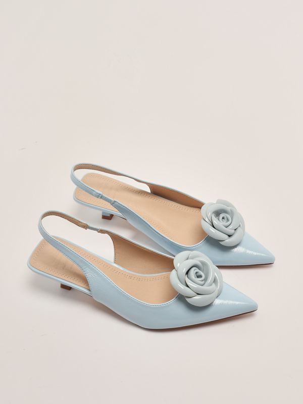 2. Abuja women's slingback in patent leather Powder Twentyfourhaitch sh395
