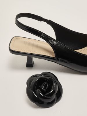 5. Abuja women's slingback in patent leather Black
