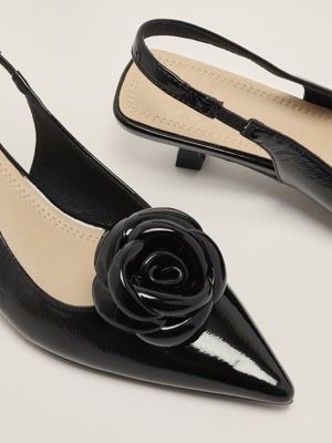 4. Abuja women's slingback in patent leather Black