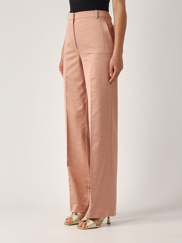 2. Panuro cotton satin trousers for women Old Rose Pinko 104945a2df