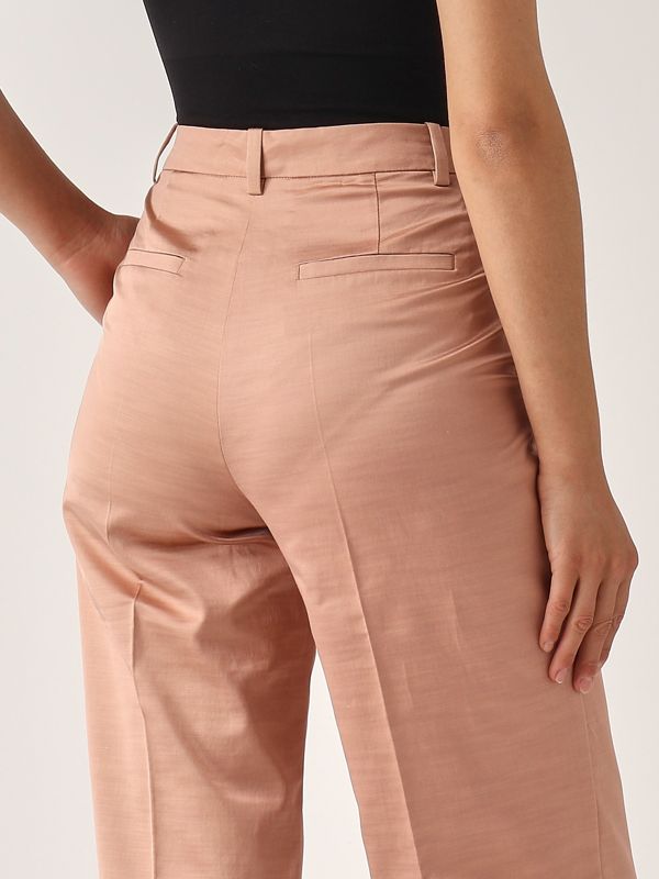 4. Panuro cotton satin trousers for women Old Rose Pinko 104945a2df