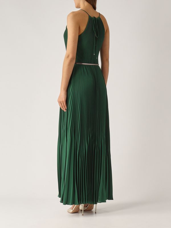 3. Vestido de mujer Gersa de georgette sablé Verde Botella Max Mara Studio 2516221144600