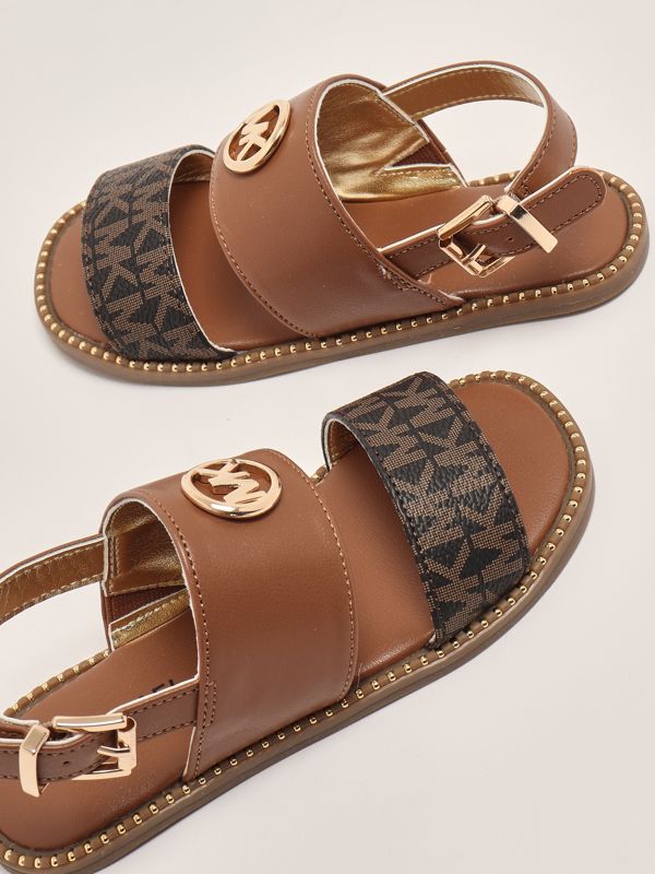 4. Baby girl leatherette sandal Brown Michael Kors mk02050