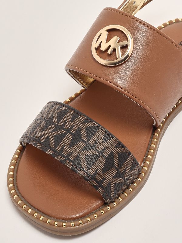 5. Baby girl leatherette sandal Brown Michael Kors mk02050