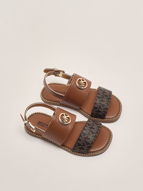 2. Baby girl leatherette sandal Brown Michael Kors mk02050
