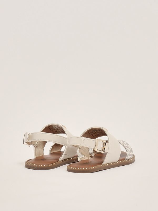 3. Baby girl leatherette sandal Vanilla Michael Kors mk02050