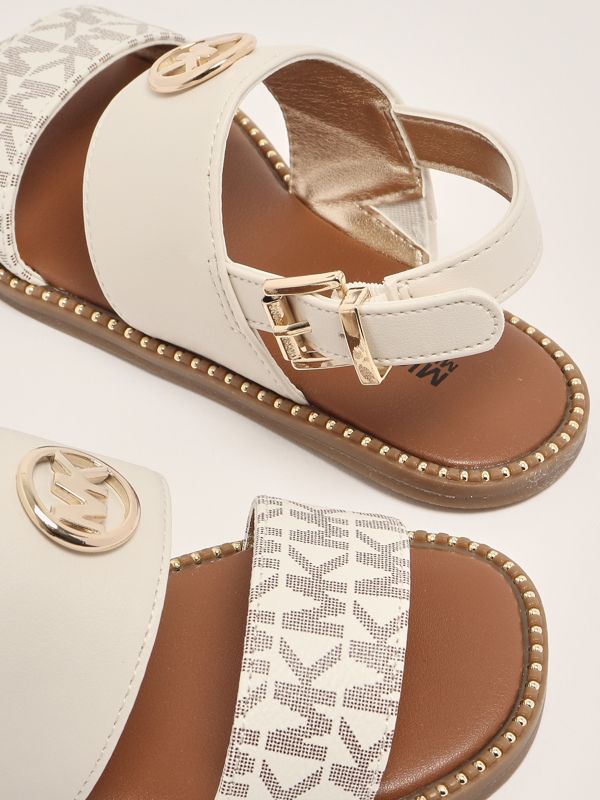 4. Baby girl leatherette sandal Vanilla Michael Kors mk02050