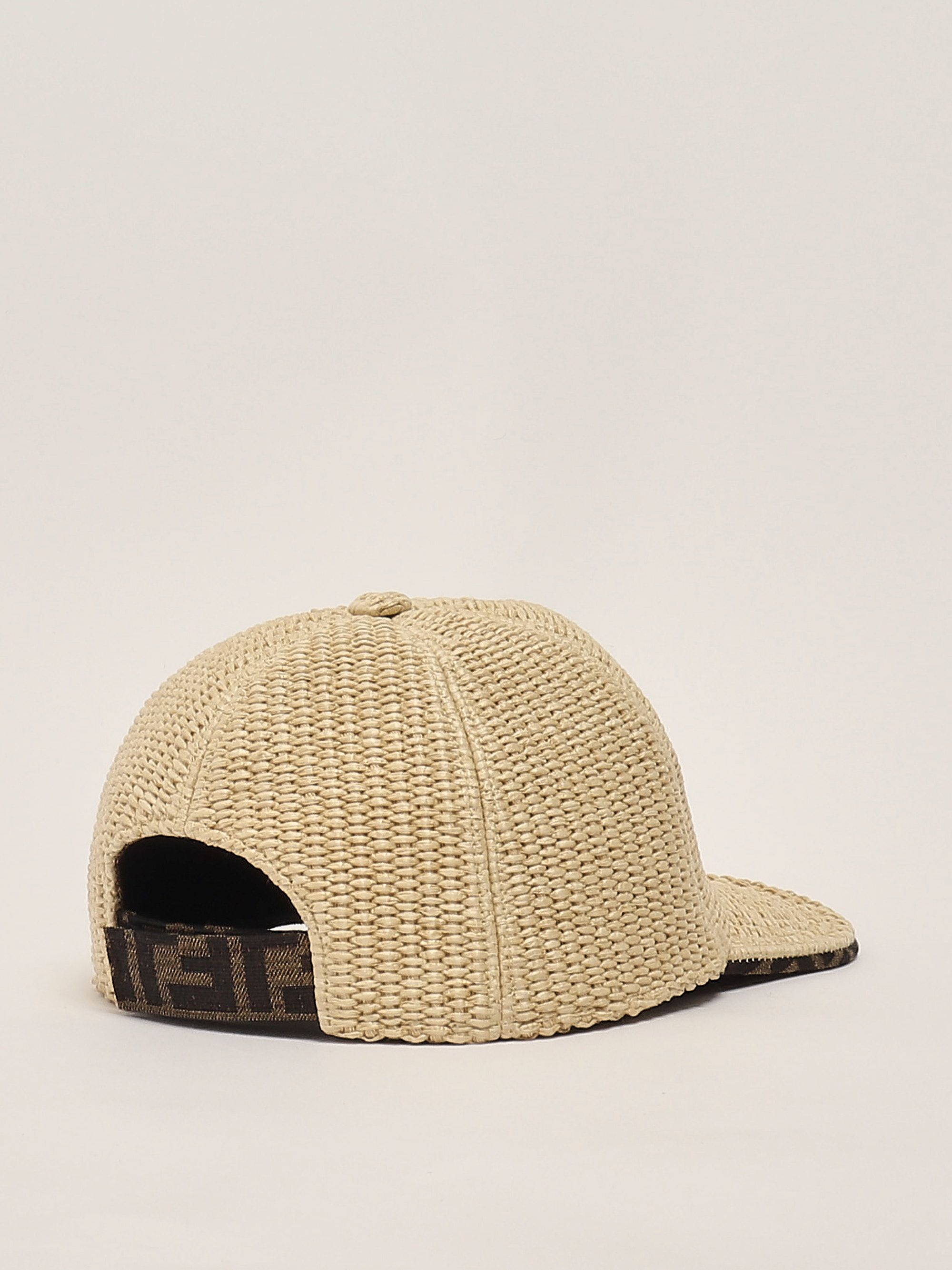 ハット Fendi Embroidered Cotton Blend And Raffia Hat Fendi Wide-brimmed hat made of raffia - Hats - Free Shipping