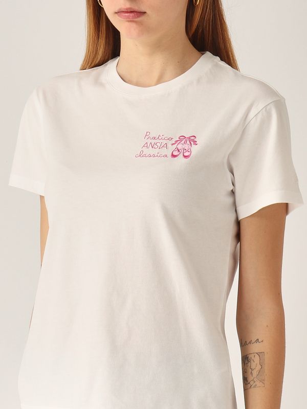 4. T-shirt donna in cotone Ansia Classica MC2 Saint Barth emi0001
