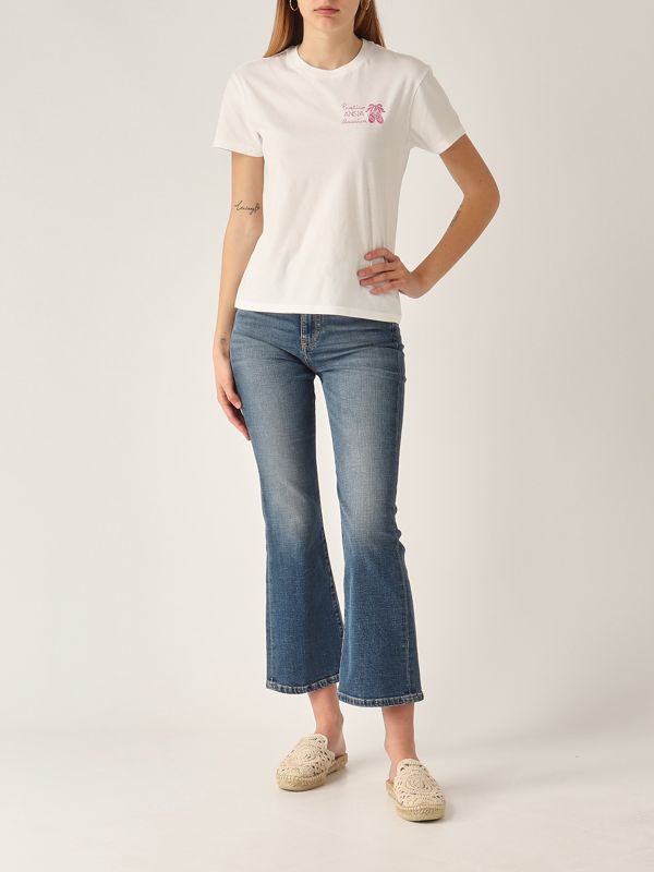5. T-shirt donna in cotone Ansia Classica MC2 Saint Barth emi0001
