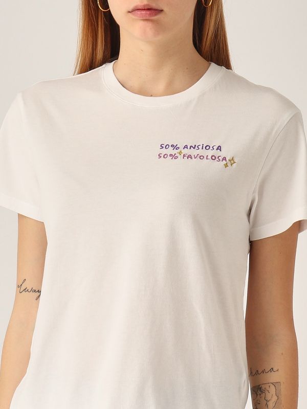 4. T-shirt donna in cotone Ansia MC2 Saint Barth emi0001