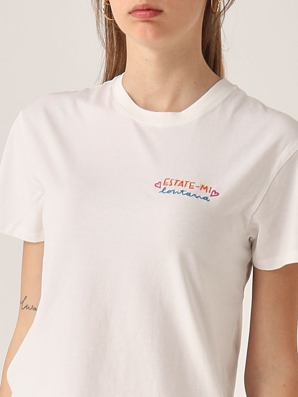 4. T-shirt donna in cotone Estate Mi Lontana 01n MC2 Saint Barth emi0001