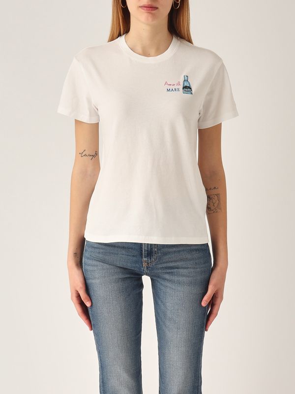 Cityone Boltenhagen Maglietta Donna 100% Cotone "Escape To Paradise" - Bianco Taglie XS-XL