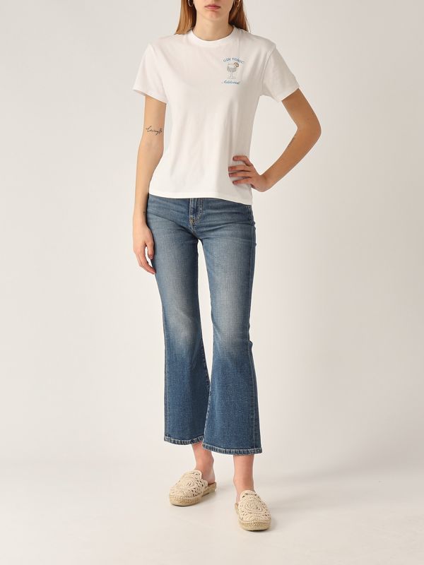 5. T-shirt donna in cotone Gin Tonic MC2 Saint Barth emi0001