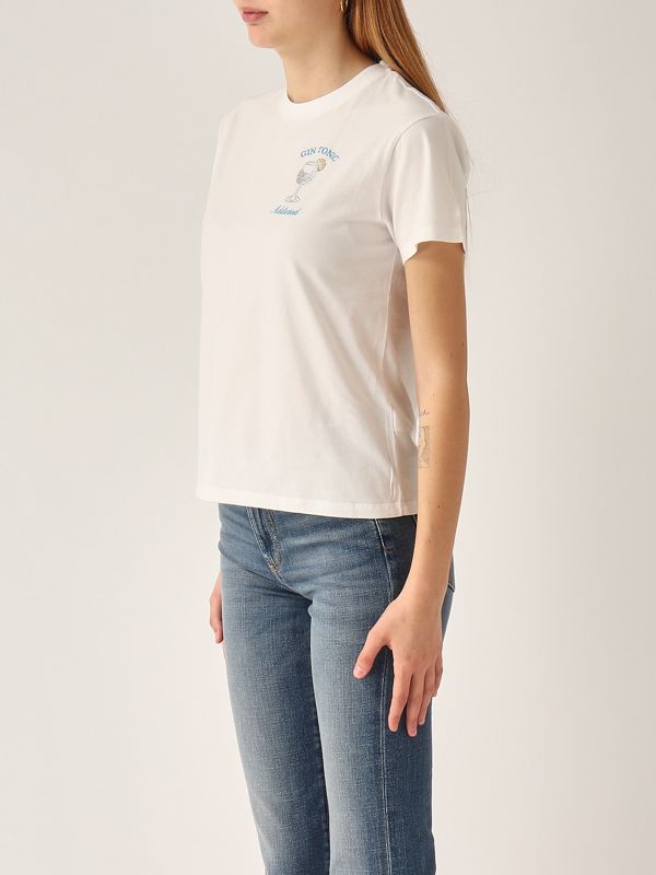 2. T-shirt donna in cotone Gin Tonic MC2 Saint Barth emi0001