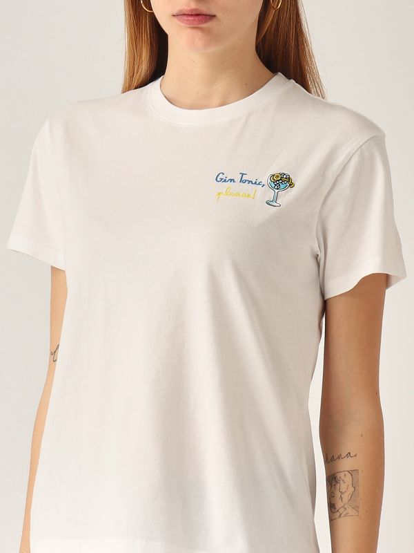 4. T-shirt donna in cotone Glass Gin MC2 Saint Barth emi0001