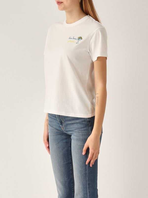 2. T-shirt donna in cotone Glass Gin MC2 Saint Barth emi0001