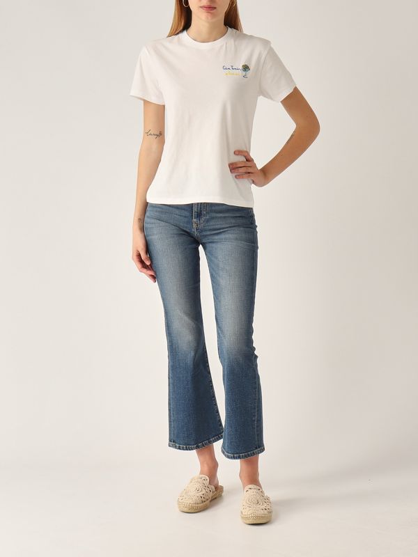 5. T-shirt donna in cotone Glass Gin MC2 Saint Barth emi0001