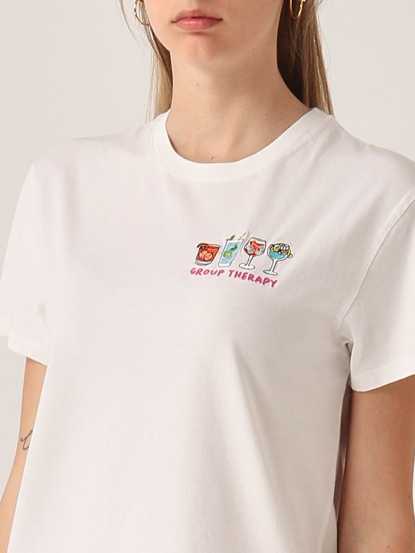 4. T-shirt donna in cotone Group Therapy 01n MC2 Saint Barth emi0001