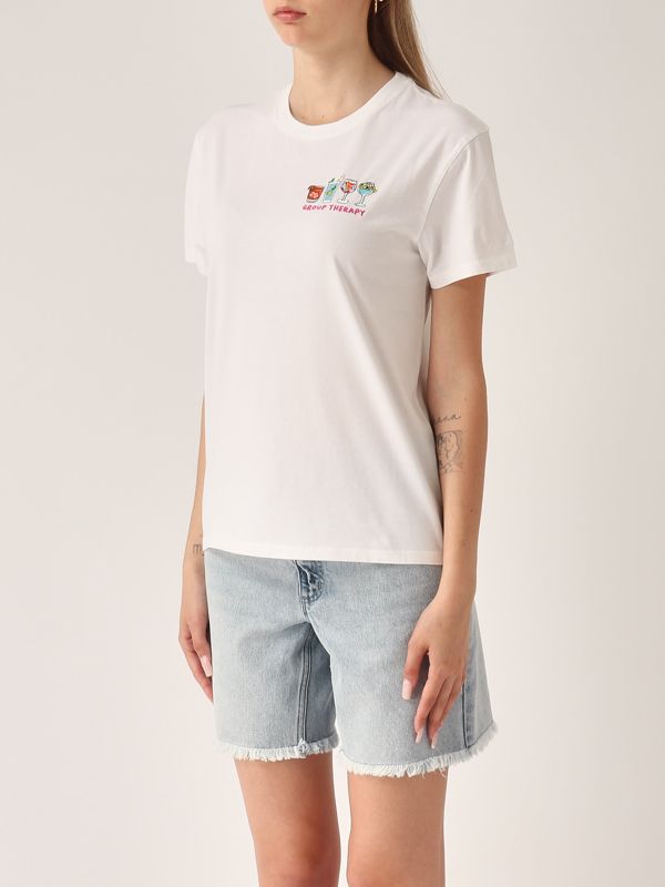 2. T-shirt donna in cotone Group Therapy 01n MC2 Saint Barth emi0001