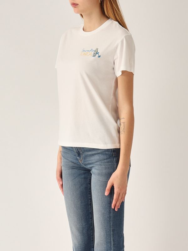 2. T-shirt donna in cotone Molto Tonica MC2 Saint Barth emi0001