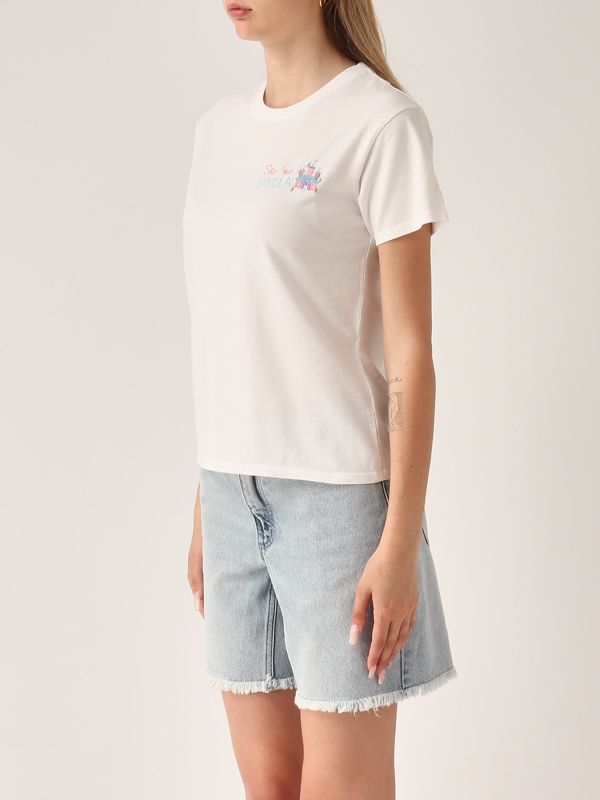 2. T-shirt donna in cotone Na Favola 01n MC2 Saint Barth emi0001