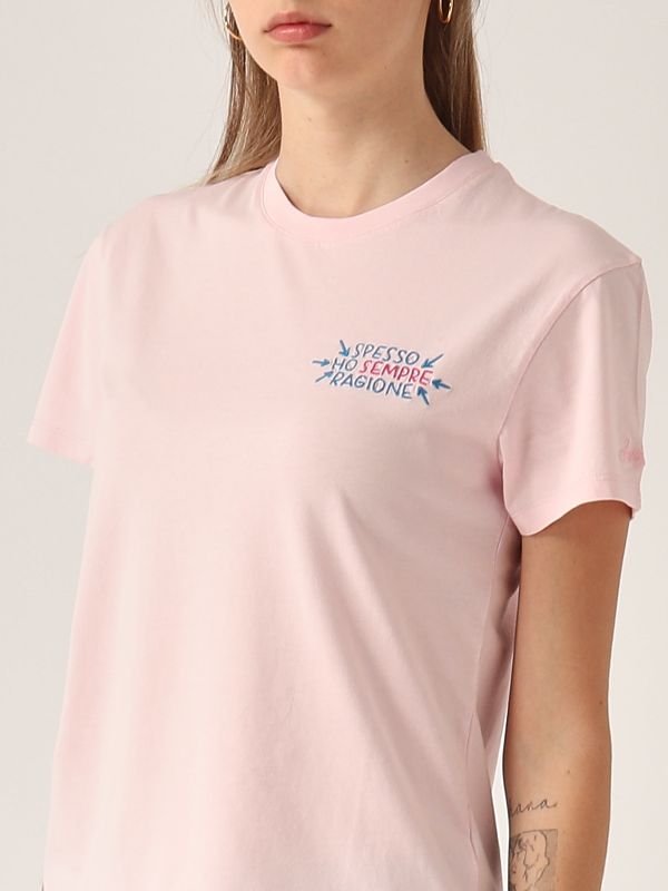 4. T-shirt donna in cotone Spesso Ho Sempre Ragione 20 MC2 Saint Barth emi0001