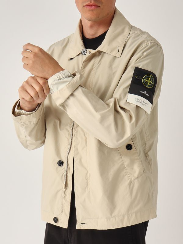 4. Chaqueta de hombre en tela de poliéster Beige Stone Island k1s154100025s0042