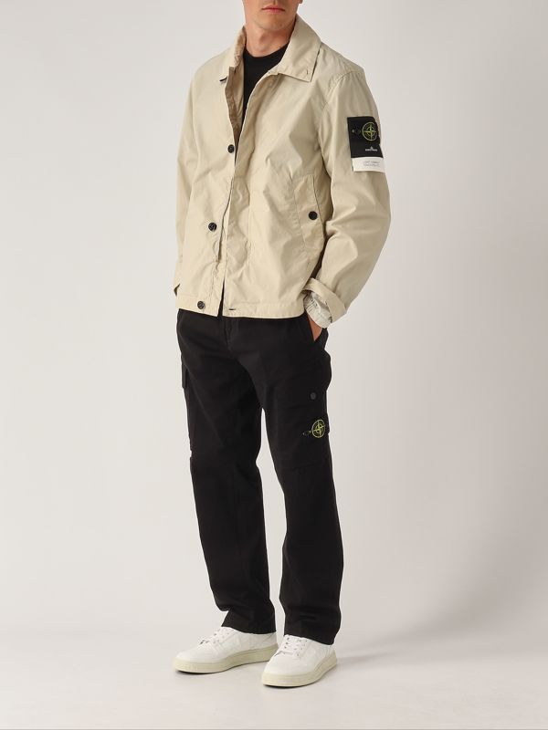 5. Chaqueta de hombre en tela de poliéster Beige Stone Island k1s154100025s0042