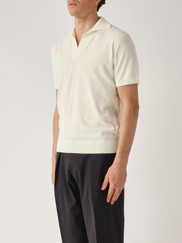 FILIPPO DE LAURENTIIS crepe cotton ポロ 14Gクレープコットン ポロシャツS/S｜FILIPPO DE LAURENTIIS