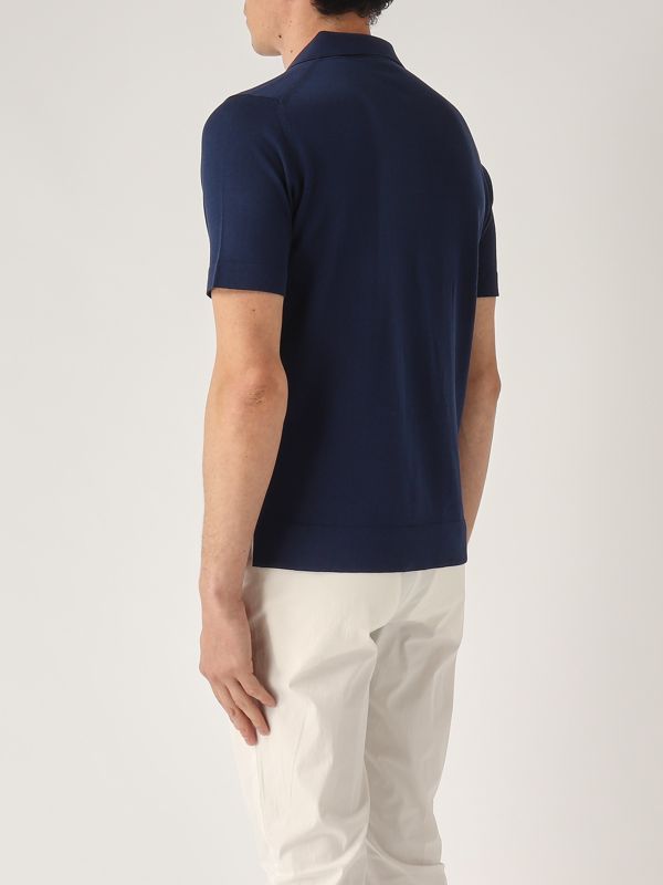 FILIPPO DE LAURENTIIS crepe cotton ポロ FILIPPO DE LAURENTIIS Polo in crepe 23E0FFU PLMCBAS-U570--50