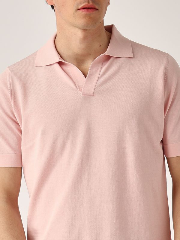 4. Cotton polo shirt for men Baby Rose Filippo de Laurentiis pl0mcskcr14r